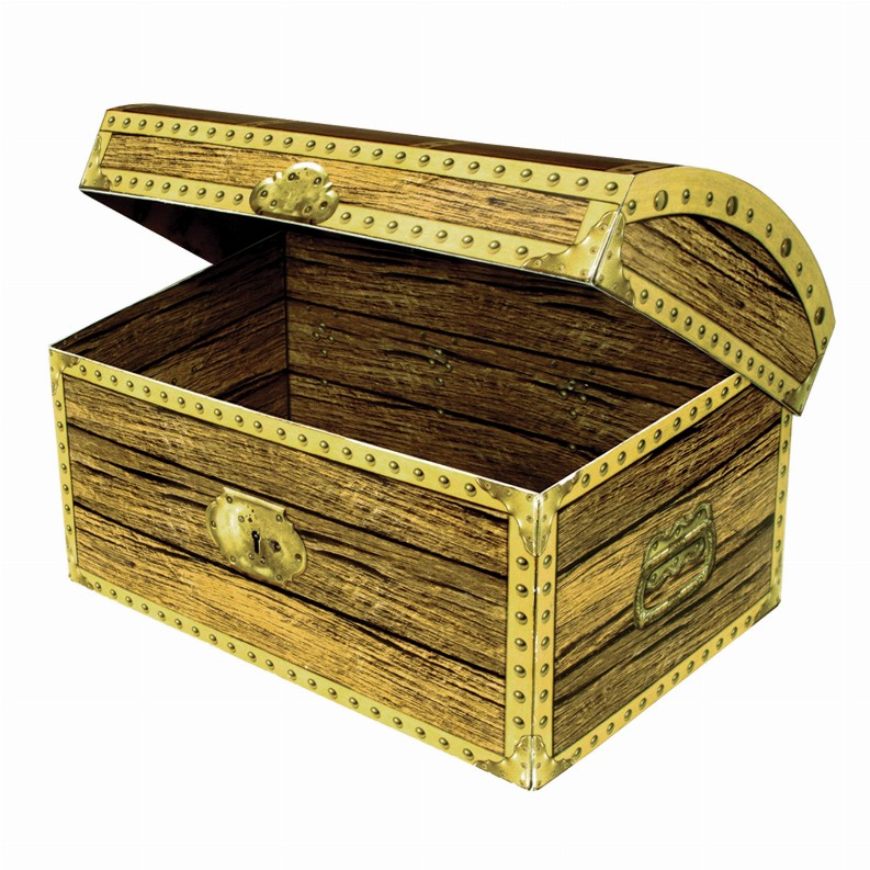 Beistle 3-D Decorations (Multiple Designs Available) - 11.75 in x 8 inPirateTreasure Chest Box
