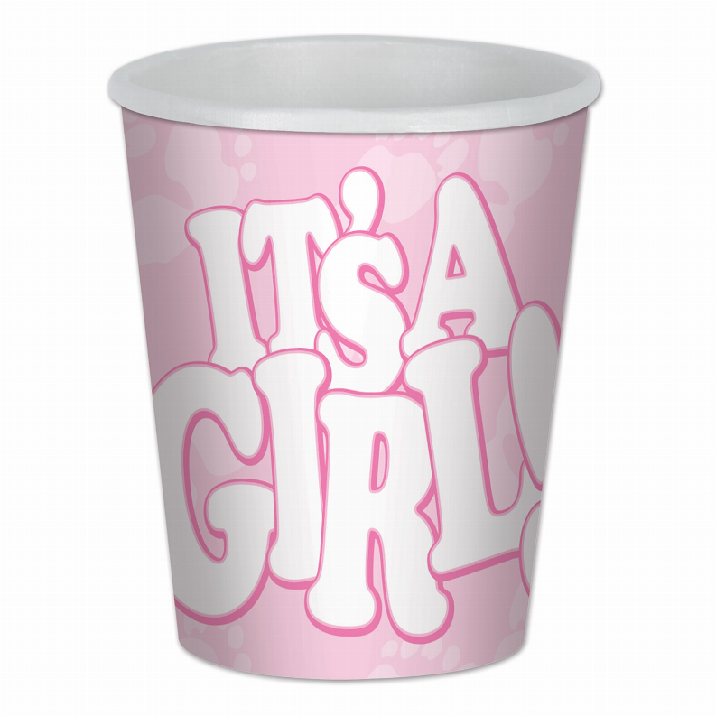 Beverage Cups for Parties & Occasions - 9 OzBaby ShowerIt's A Girl!