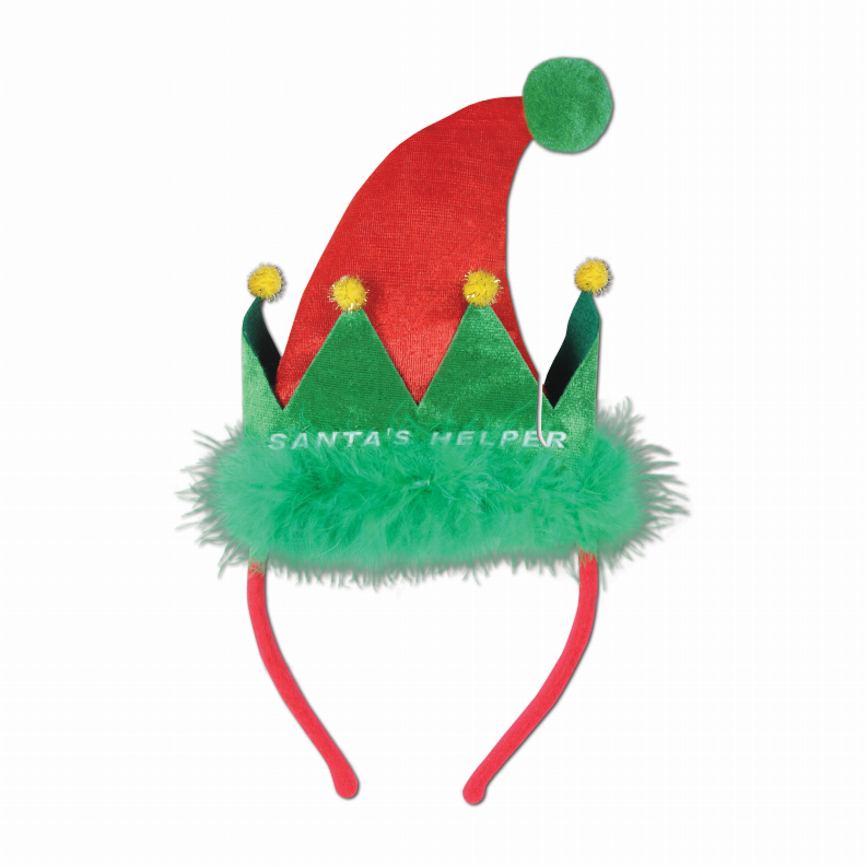 Boppers and Headbands - Christmas/Winter Santa's Helper Headband
