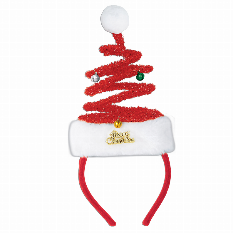 Boppers and Headbands - Christmas/Winter Springy Santa Headband