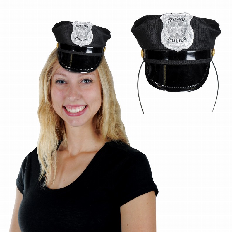 Boppers and Headbands - Crime Scene Police Hat Headband