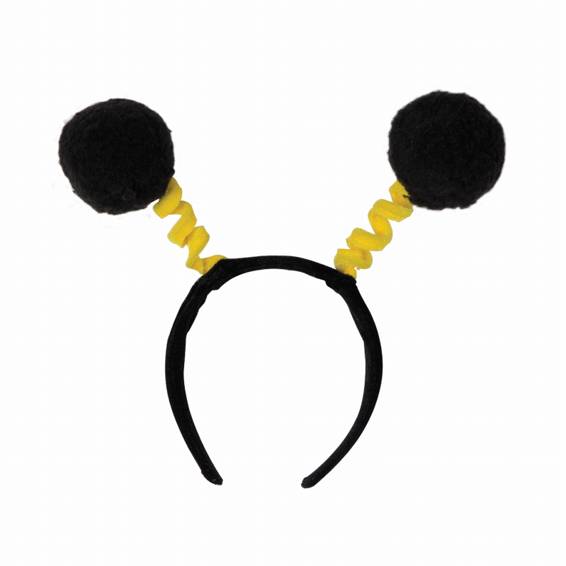 Boppers and Headbands - General Occasion Soft-Touch Pom-Pom Boppers in Black & Yellow