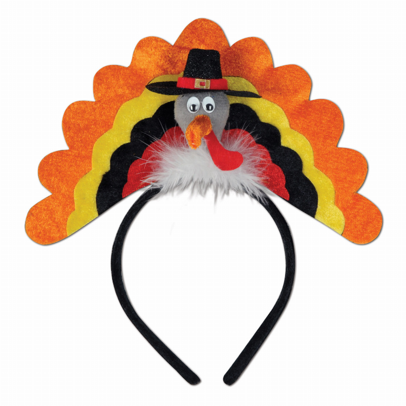 Boppers and Headbands - Thanksgiving/Fall Turkey Headband