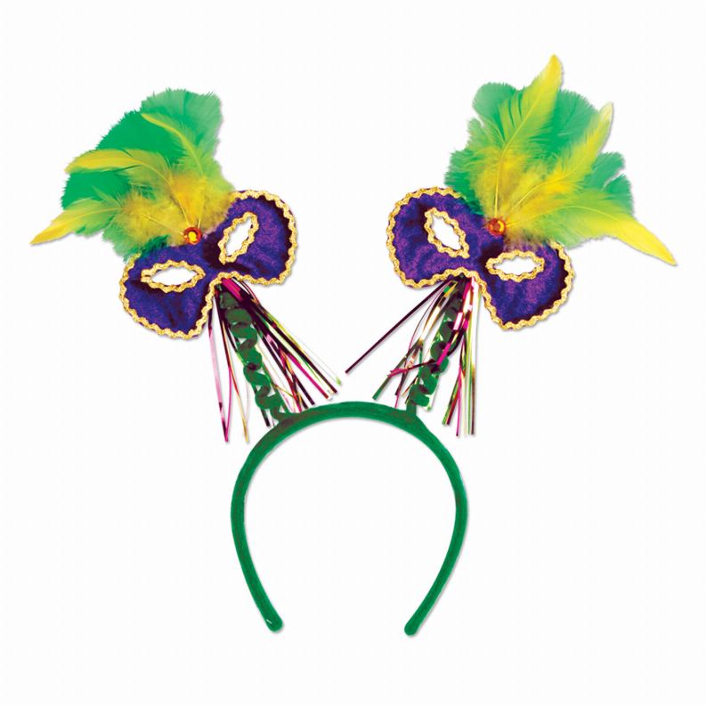 Boppers and Headbands - Mardi Gras Mardi Gras Mask Boppers