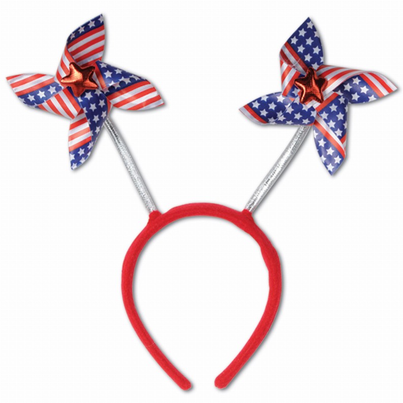 Boppers and Headbands - Patriotic Patriotic Pinwheel Boppers