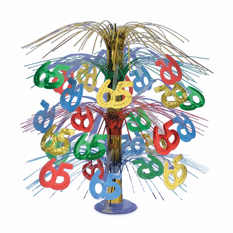 Cascade Style Centerpiece 17.75x5.5x2.25 Multi-Color Birthday-Age Specific Icon Cascades