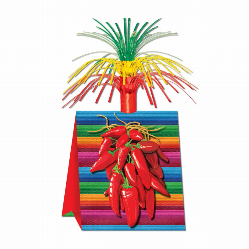 Cascade Style Centerpiece 13.25x9.5x0.13 Multi-Color Fiesta/Cinco de Mayo Standard Cascades