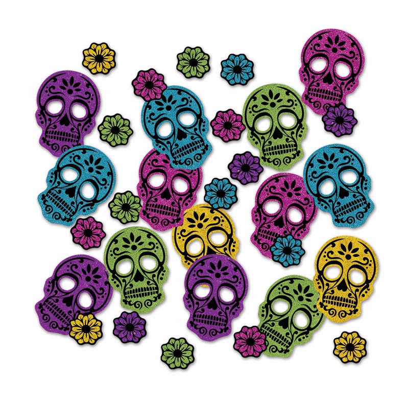 Deluxe Sparkle Confetti - Day of the Dead Day Of The Dead