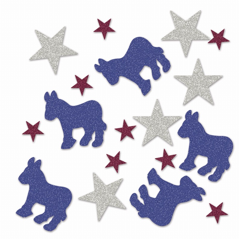 Deluxe Sparkle Confetti - Patriotic Democratic