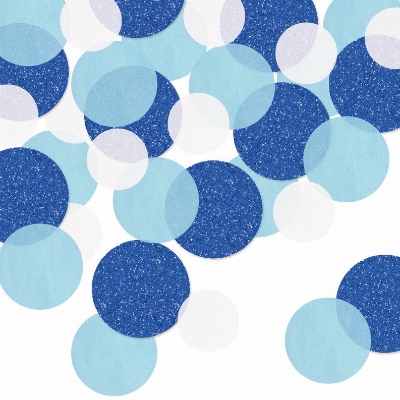 Deluxe Sparkle Confetti - General Occasion Blue Dot