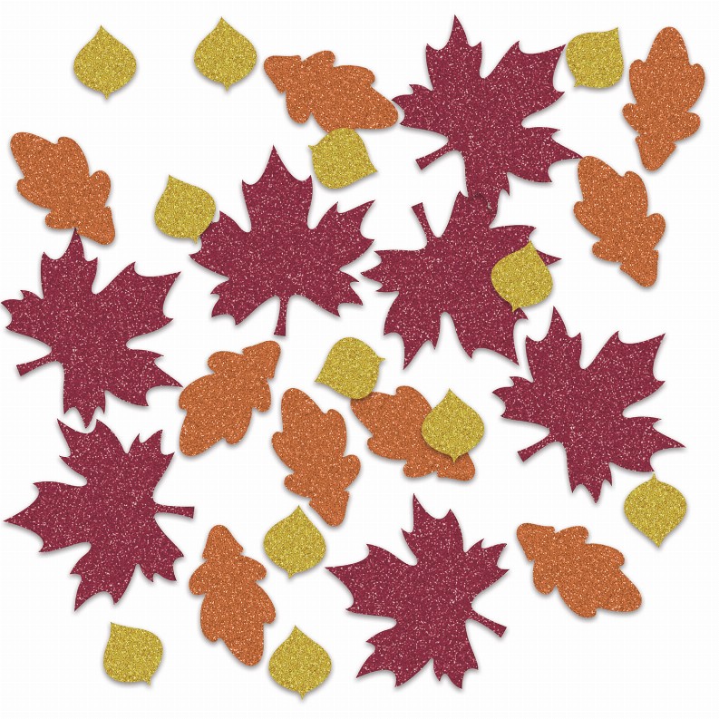 Deluxe Sparkle Confetti - Thanksgiving/Fall Fall Leaf