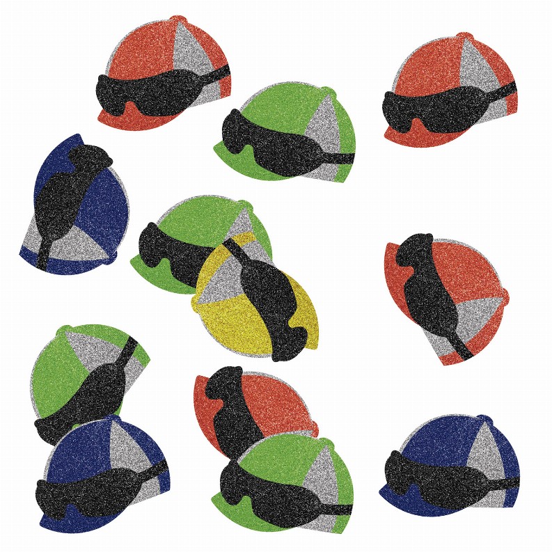 Deluxe Sparkle Confetti - Derby Day Jockey Helmet