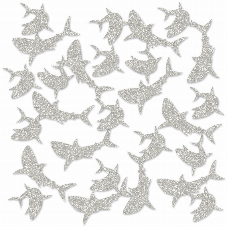 Deluxe Sparkle Confetti - Shark Shark