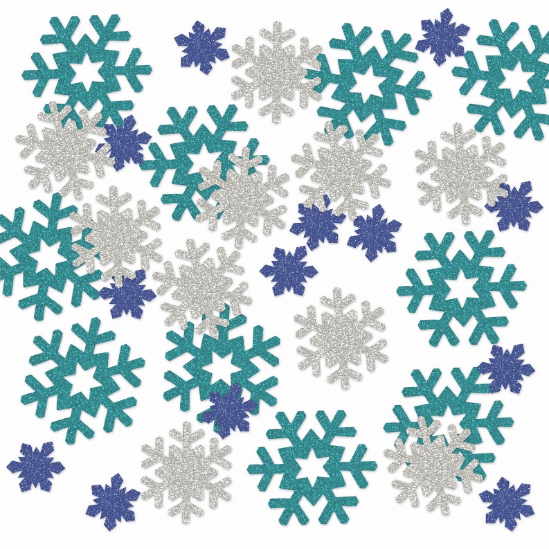 Deluxe Sparkle Confetti - Christmas/Winter Snowflake