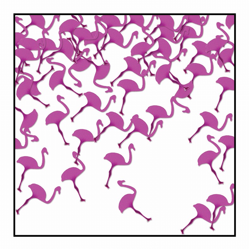 Diploma Mill Confetti - Luau Flamingos
