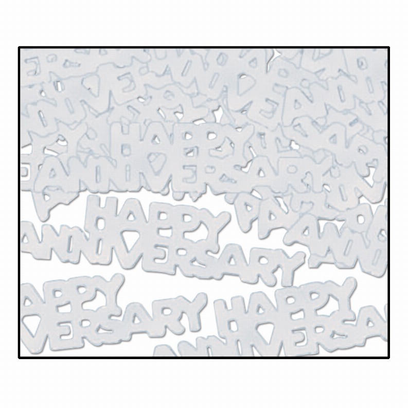 Fanci-Fetti - Anniversary Silver Happy Anniversary