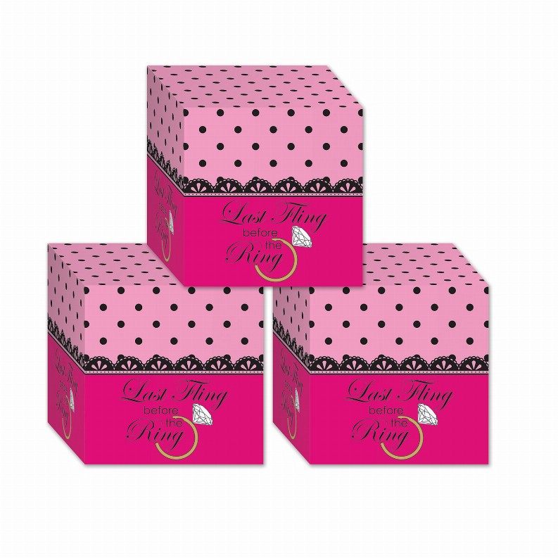 Favor Boxes (Multiple Designs Available) - 3.25" x 3.25"BacheloretteBachelorette Favor Boxes