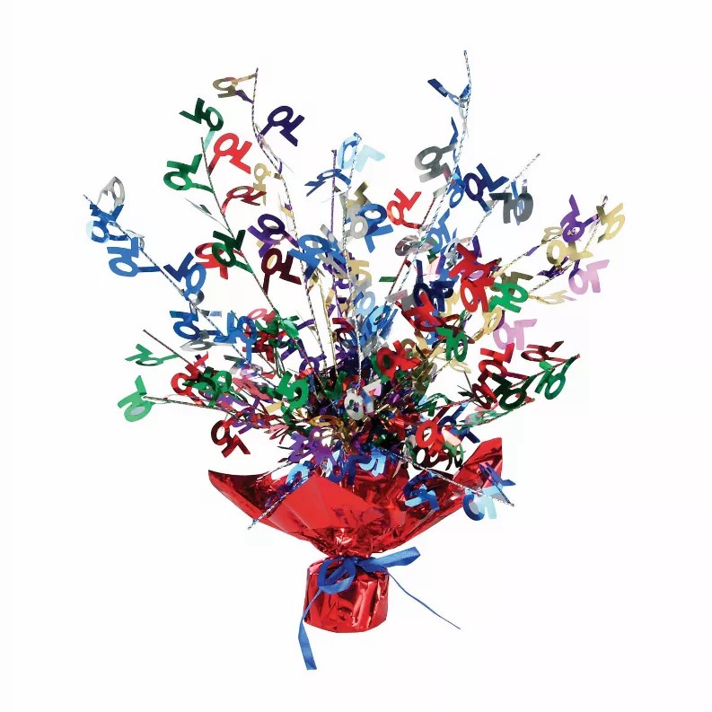 Gleam 'N Burst Centerpiece - Multi-Color birthday-age specific gleam 'n burst  70 gleam 'n burst