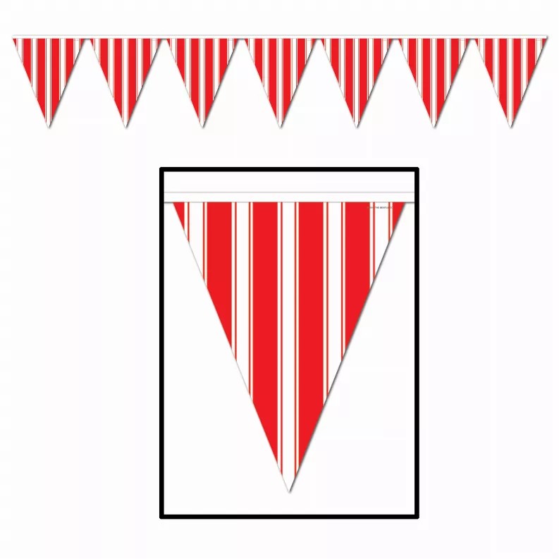 Hanging Banner pennant banner striped