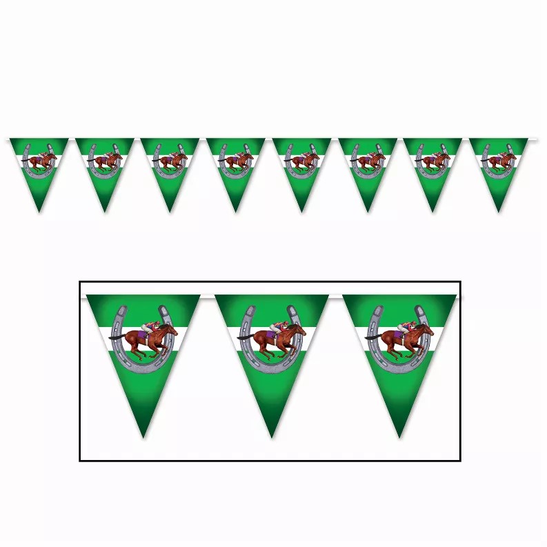 Hanging Banner pennant banner horse racing