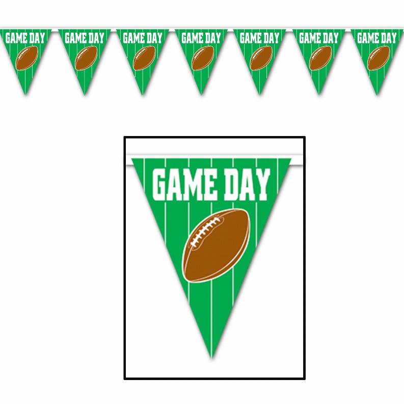 Hanging Banner pennant banner game day football