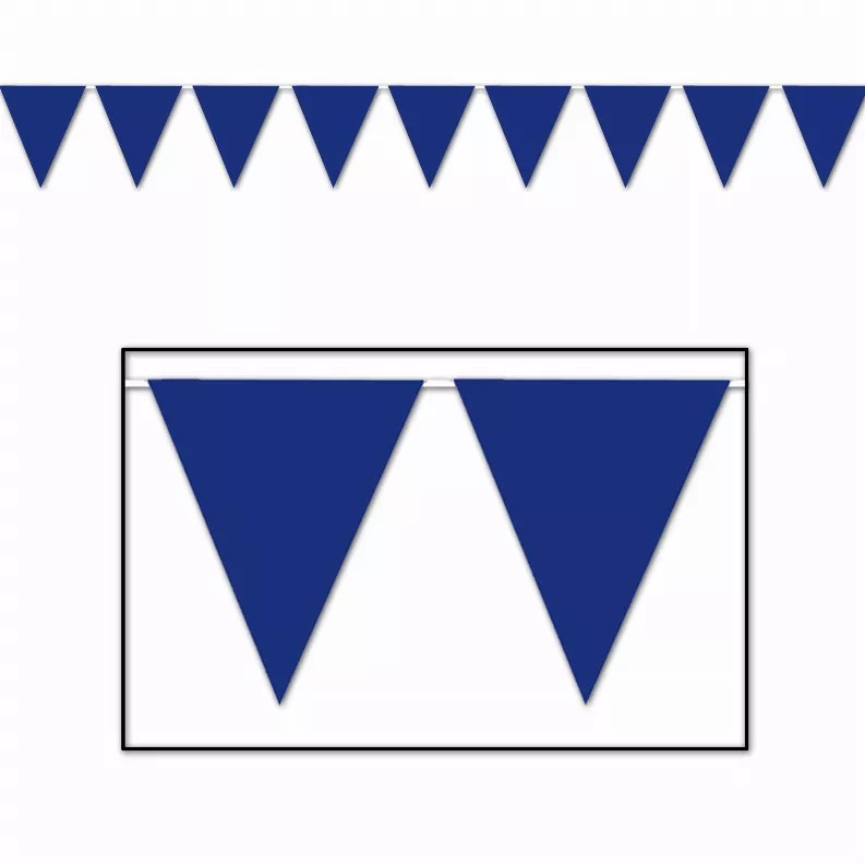 Hanging Banner pennant banner blue