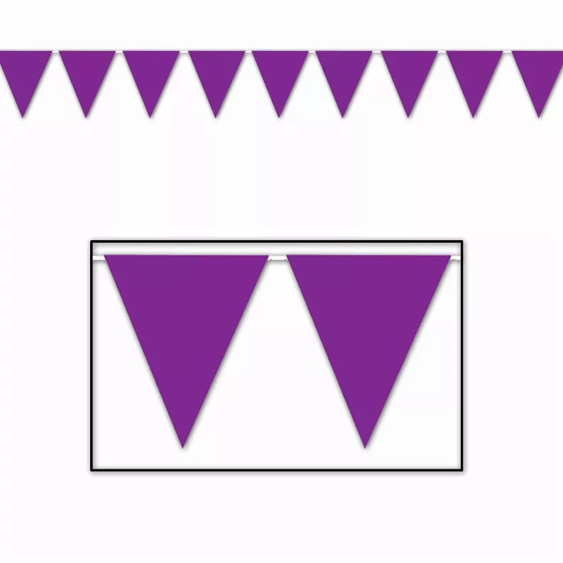 Hanging Banner pennant banner purple