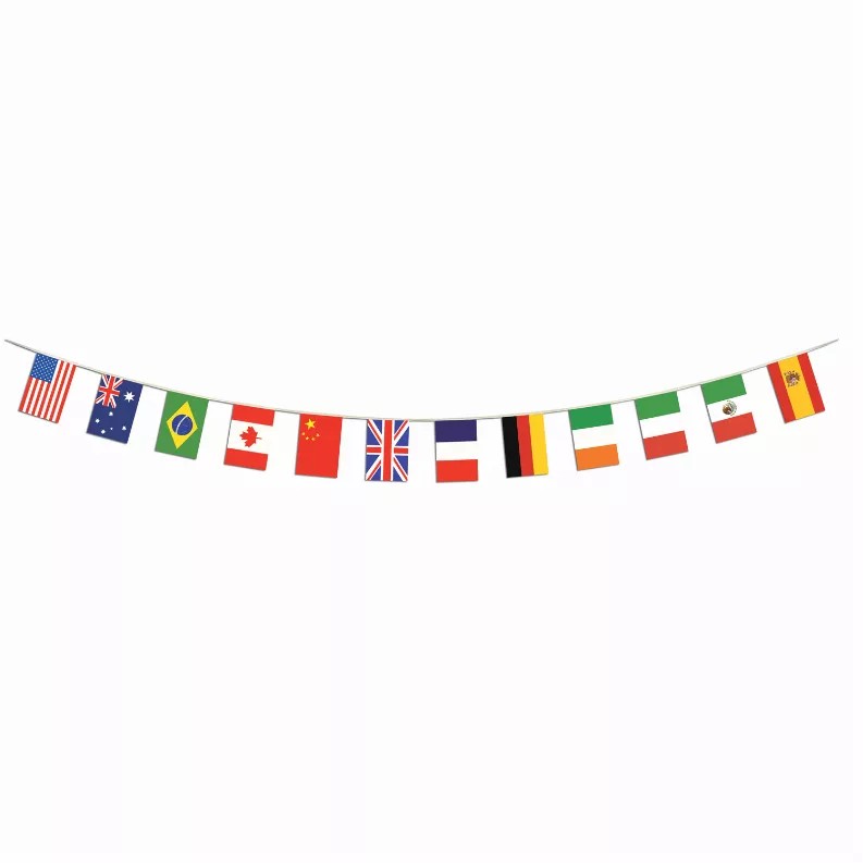 Hanging Banner pennant banner international flag mini