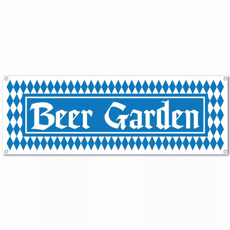 Hanging Banner all-weather beer garden