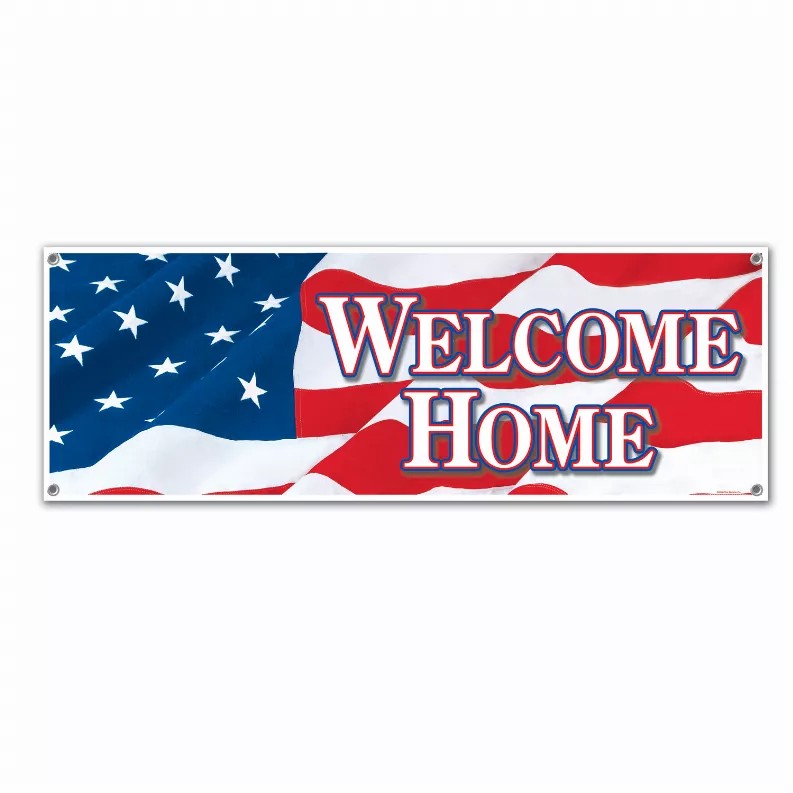 Hanging Banner all-weather welcome home