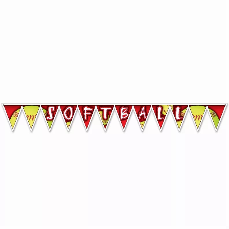 Hanging Banner pennant banner softball