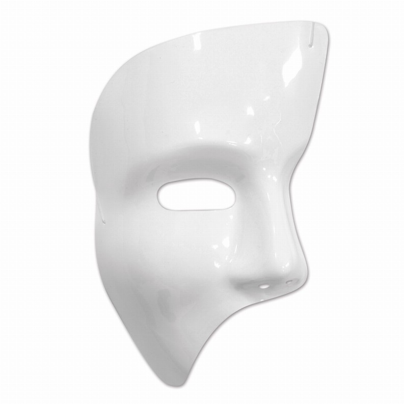 Novelty  - General Occasion White Phantom Mask