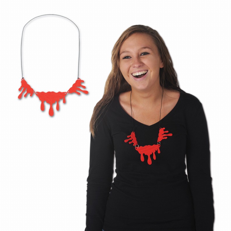 Novelty Beads  - Halloween Dripping Blood Necklace