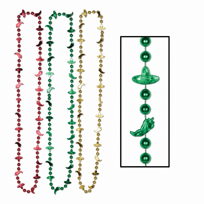 Novelty Beads  - Fiesta/Cinco de Mayo Fiesta Beads Style 2