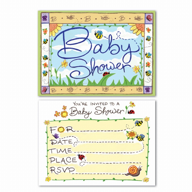 Party & Decorating Kits (For Multiple Themes) - Baby Shower B Is For Baby Invitations