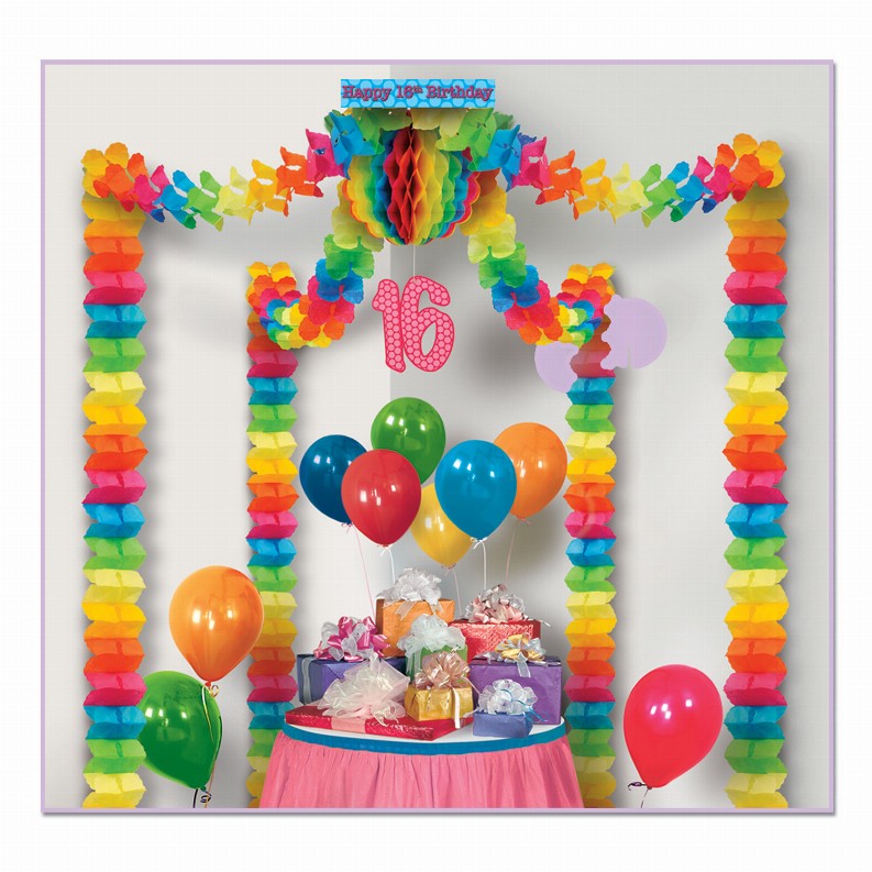 Party Canopy - Sweet 16  16th Birthday Party Canopy