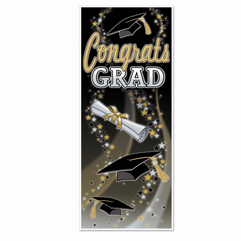Party Door Covers - 30" x 6'GraduationCongrats Grad