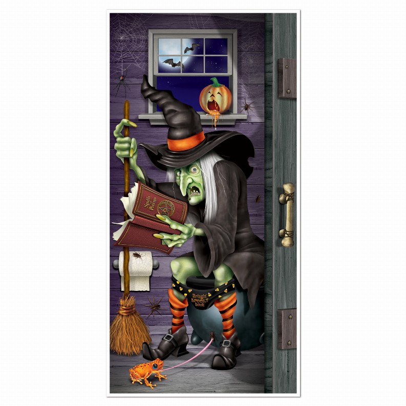 Party Door Covers - 30" x 5'HalloweenWitch Restroom