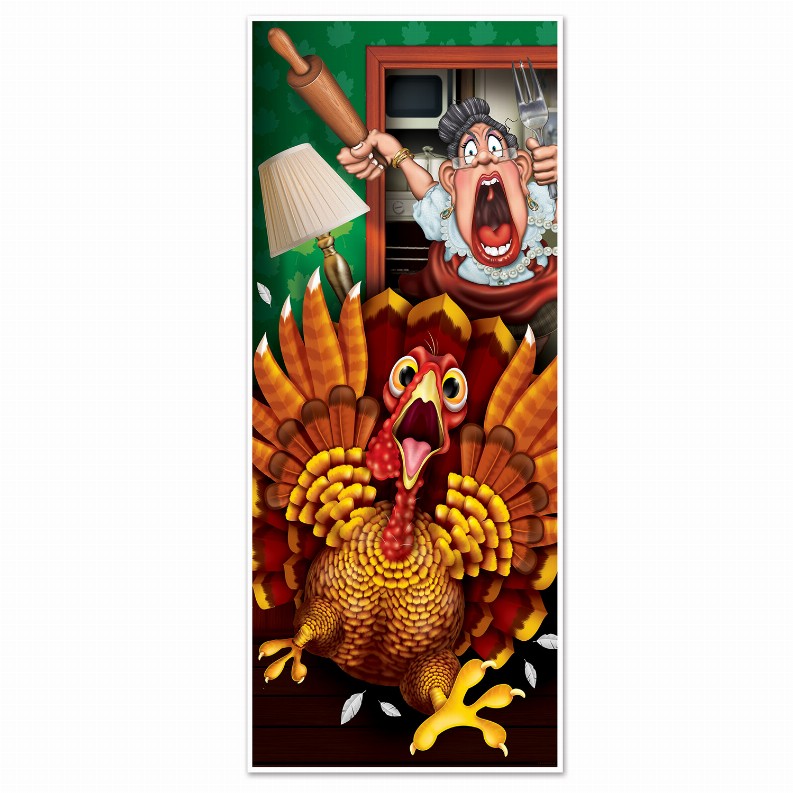 Party Door Covers - 30" x 6'Thanksgiving/FallWild Turkey