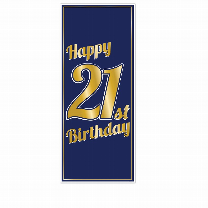 Party Door Covers - 30" x 6'21st Birthday 21st Birthday