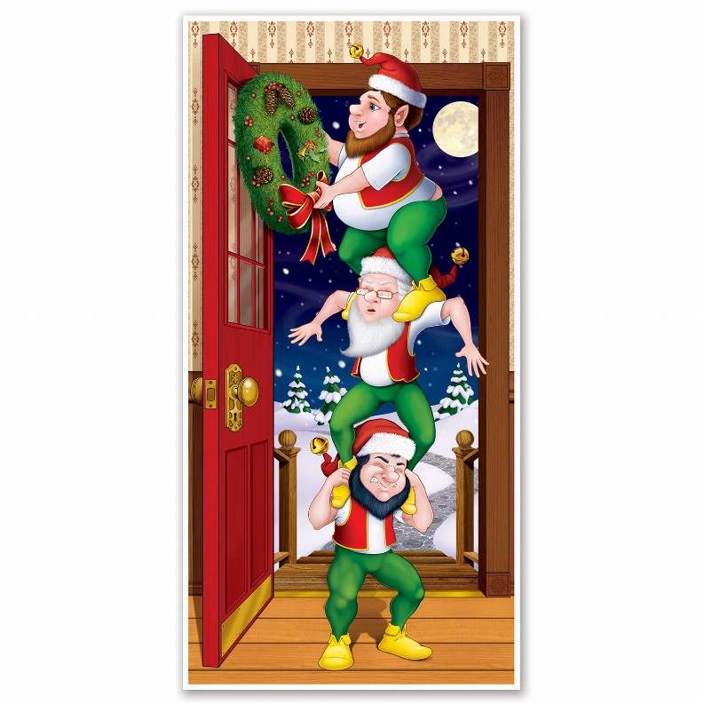 Party Door Covers - 30" x 5'Christmas/WinterChristmas Elves