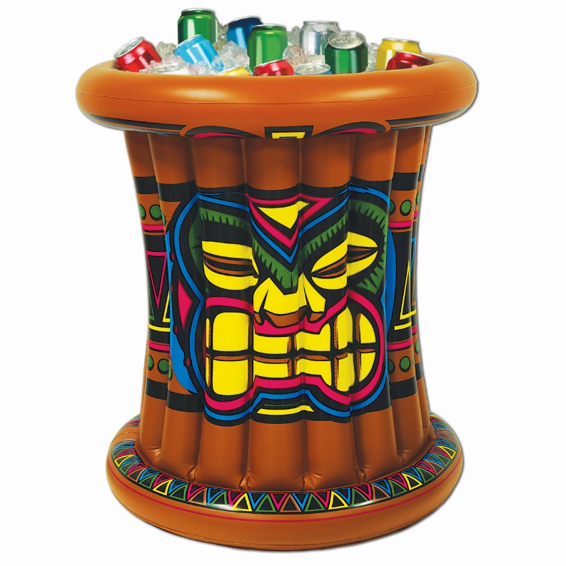 Party Inflatables -  22" x 25"Luau Tiki Cooler