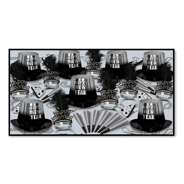 Party Kit - New Years 50 Person Silver Entertainer