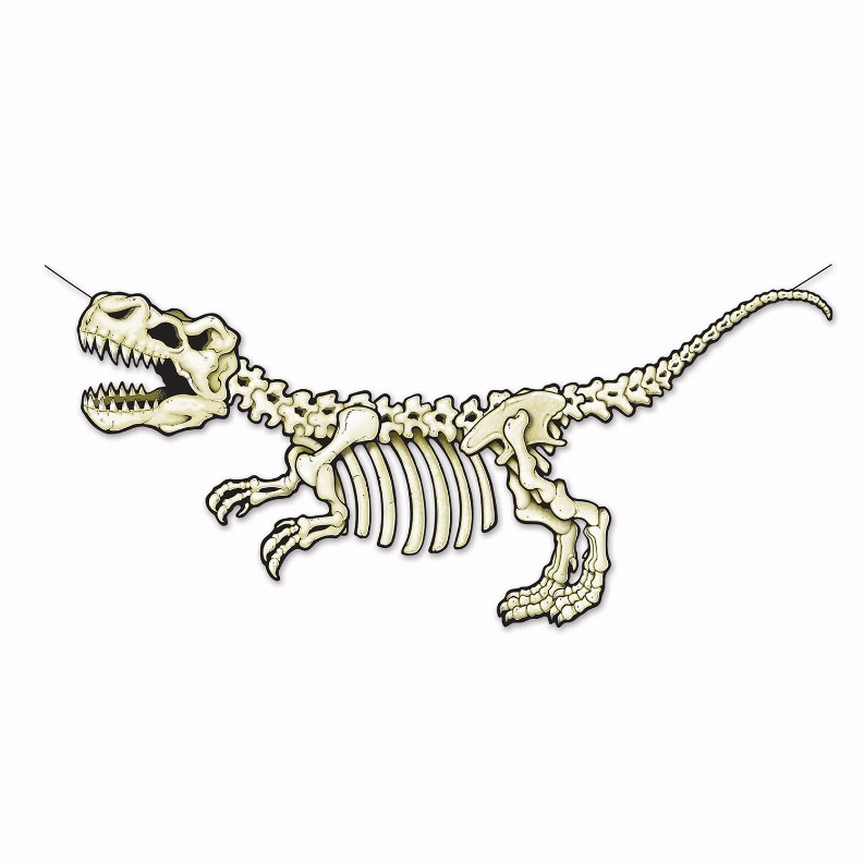 Party Streamers - 28.5" x 5'DinosaursT-Rex Skeleton