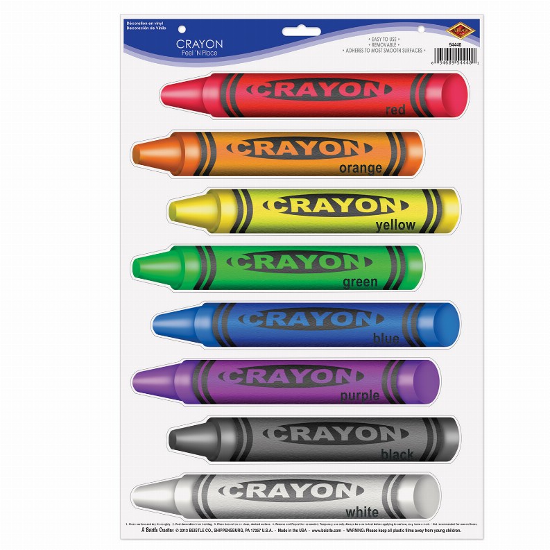 Peel 'N Place - Educational Crayons Peel 'N Place