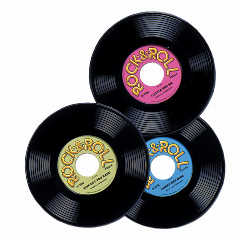 Plastic Decorations - 50's/Rock & Roll Plastic Records