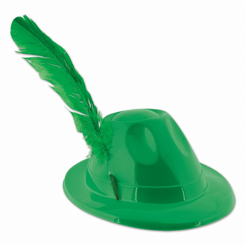 Plastic Party Supplies & Props  - Oktoberfest Plastic Alpine with Feather