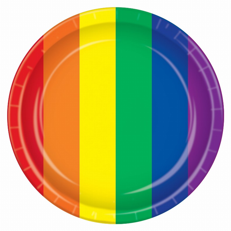 Plates-Dinner - Rainbow Rainbow Plates