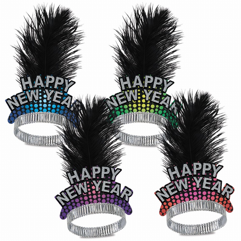 Plumed - New Years Cheers To The New Year Tiaras