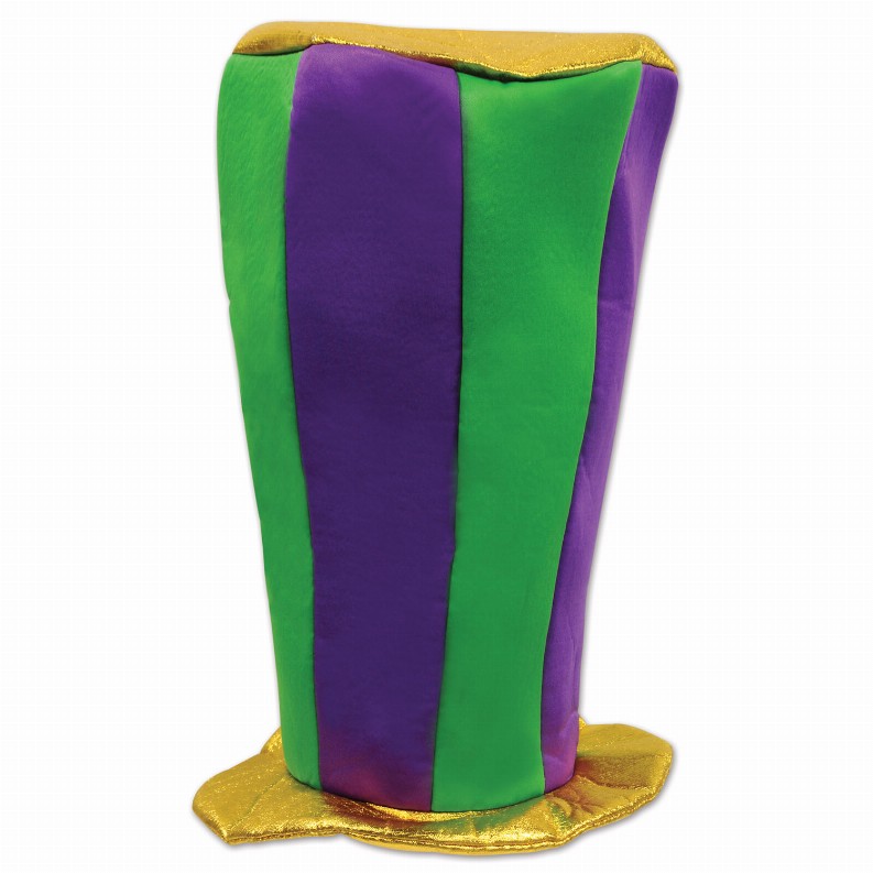 Plush(Multiple Themed Designs Available)   Mardi Gras Mardi Gras Plush Tall Top Hat